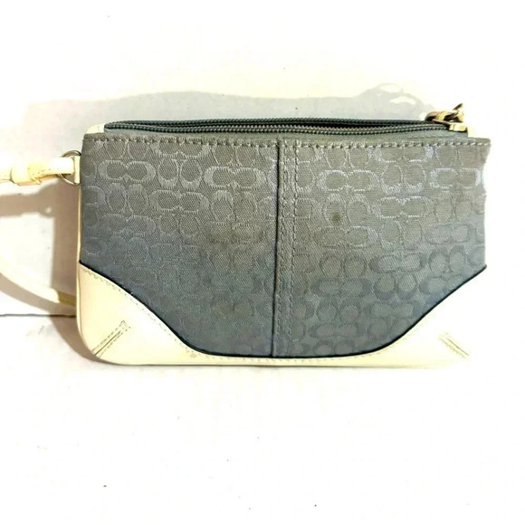 Coach vintage cc signature print  canvas wristlet wallet - Picture 3 of 6